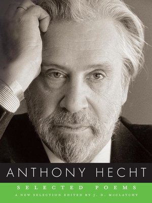 cover image of Selected Poems of Anthony Hecht